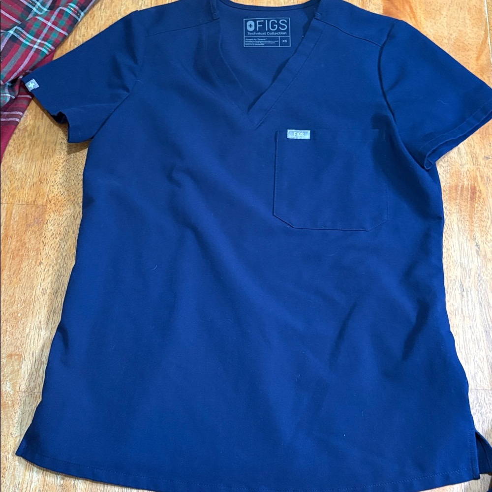 FIGS SCRUB SET NAVY BLUE XS